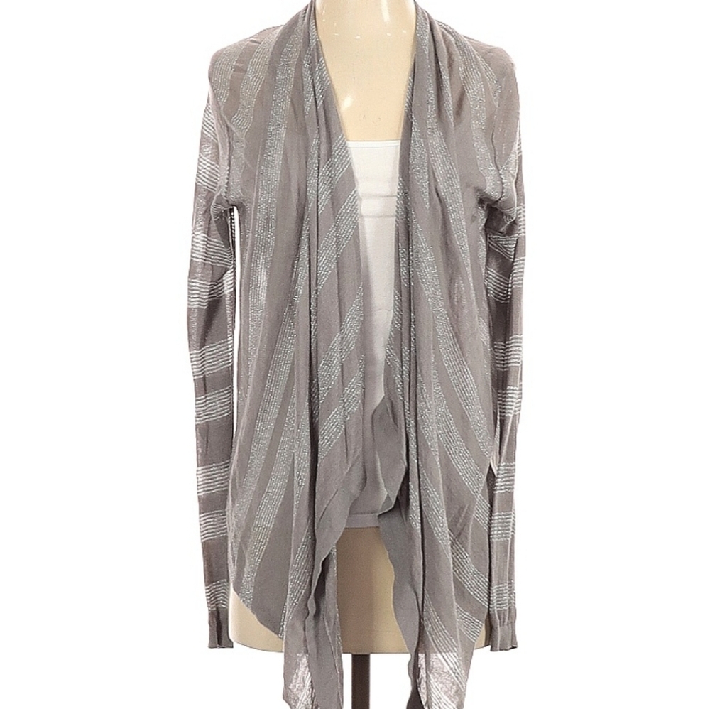#17 Gray Striped Women's Sweater